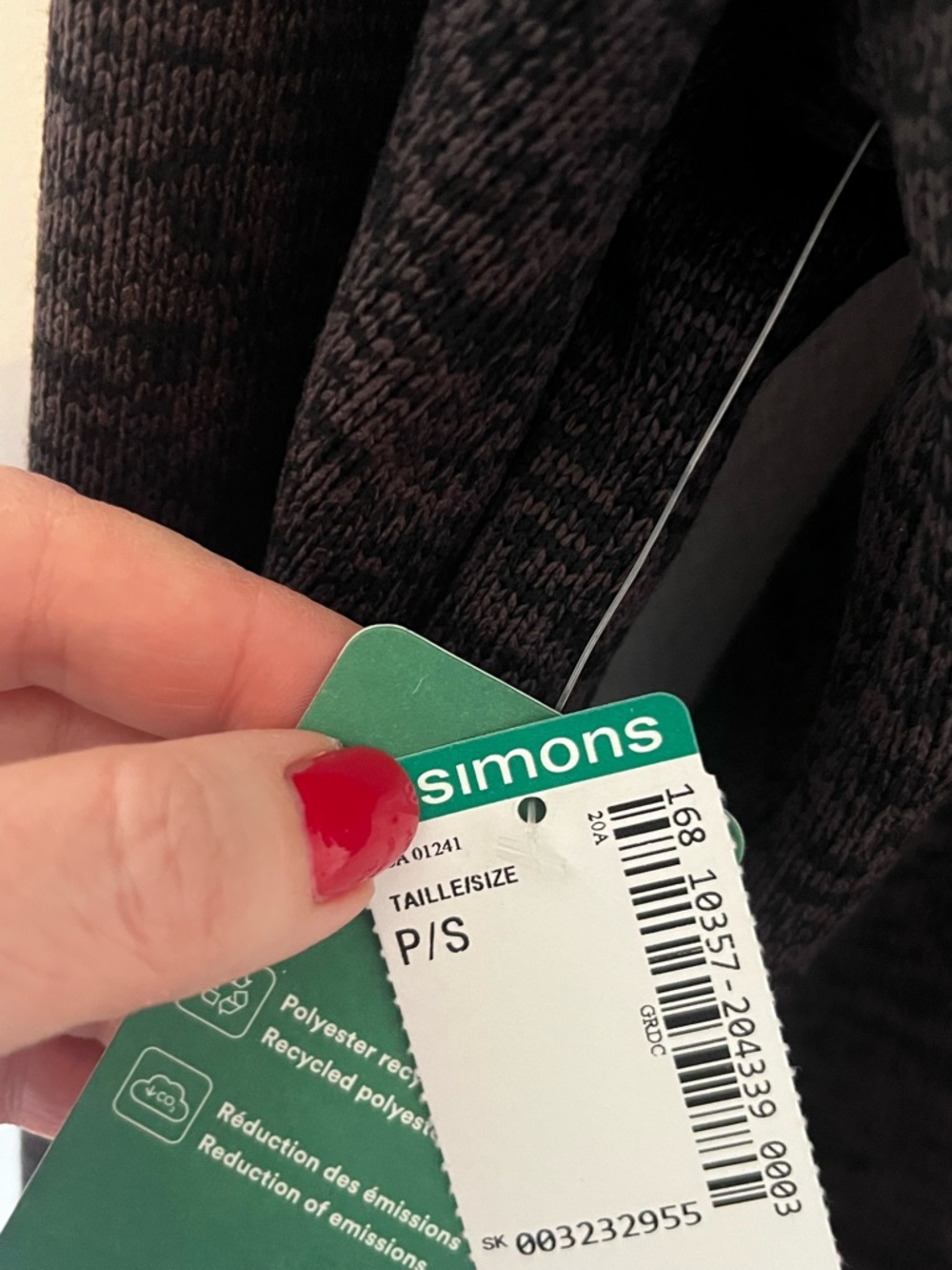 NWT Zip Fleece Jacket Mens Small Grey Black Utility Le 31 Simons - Picture 10 of 13